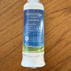 WATERDROP WDS-F45 REFRIGERATOR WATER FILTER - NEW & SEALED